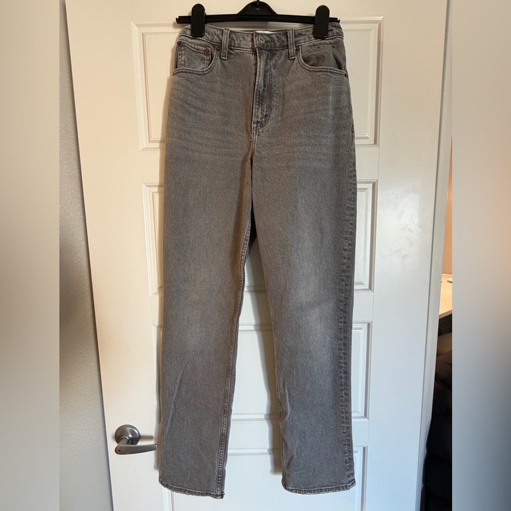 Abercrombie & Fitch Ultra High Rise Gray Jeans